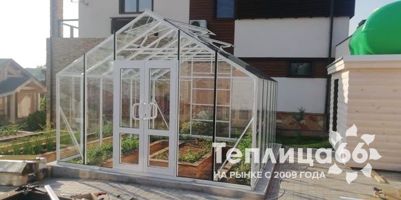 Теплица botanik maximum под стекло или поликарбонат, ширина 3,6 метра